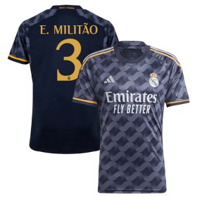 Günstige Fußballtrikots Real Madrid E. Militao 3 Auswärtstrikot 2023-24 Kurzarm